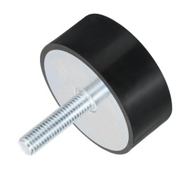 QUARKZMAN M10 Thread Rubber Mounts Vibration Insulators Cylindrical Shock Absorber with Bolts 60 x 25 mm