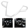 Car Steering Wheel Button Frame Cover Chrome Trim Fits for