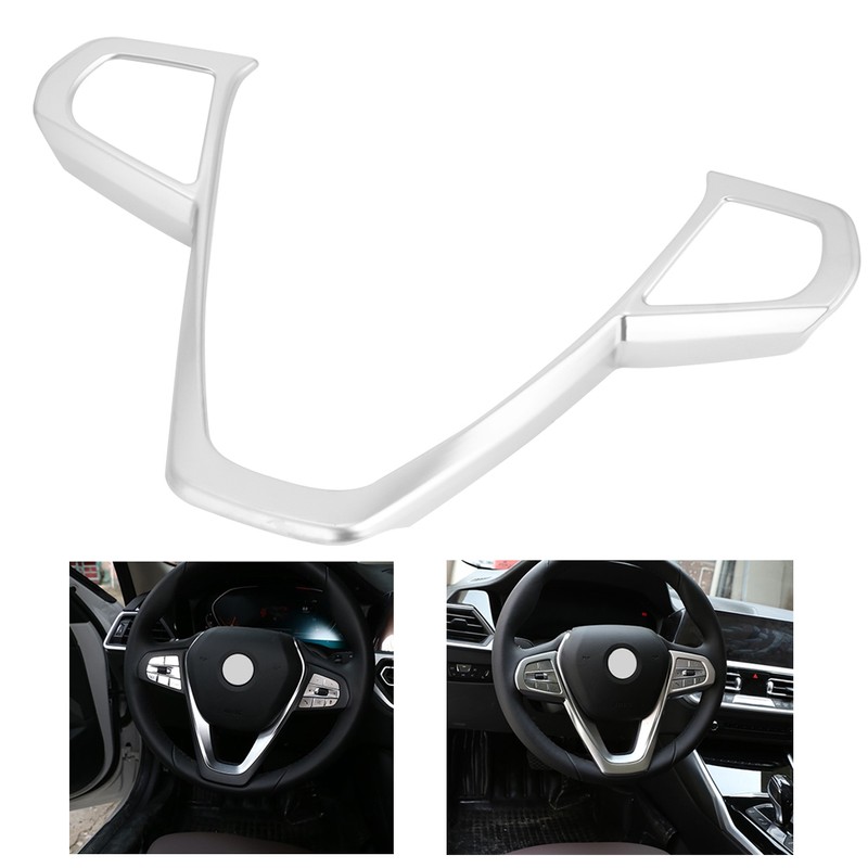 Car Steering Wheel Button Frame Cover Chrome Trim Fits for