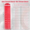 28 Thread Checker, Bolt and Nut Identifier Gauge | Measures