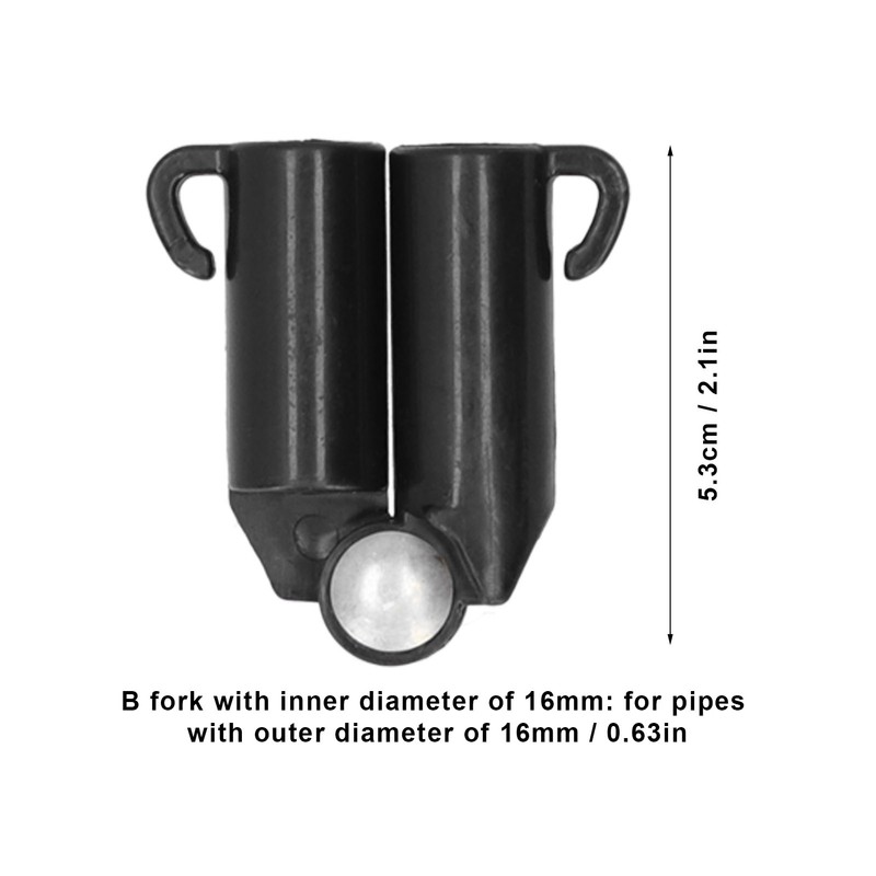 10PCS BFork Connecting Joint Gardening Stakes Climbing Plant Supports Connectors(16mm