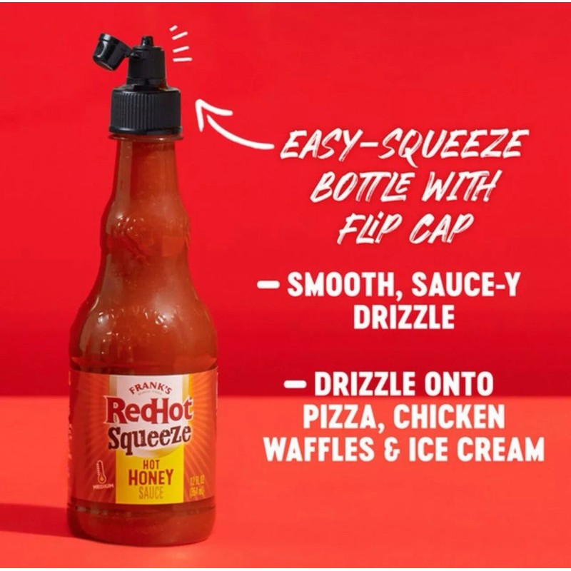 Franks Redhot 🟢 New Exclusive Frank's Red Hot Squeeze Hot