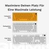 Glorious Gaming GMMK 3 Barebones: Gaming-Tastaturset mit Knopf, 65 %