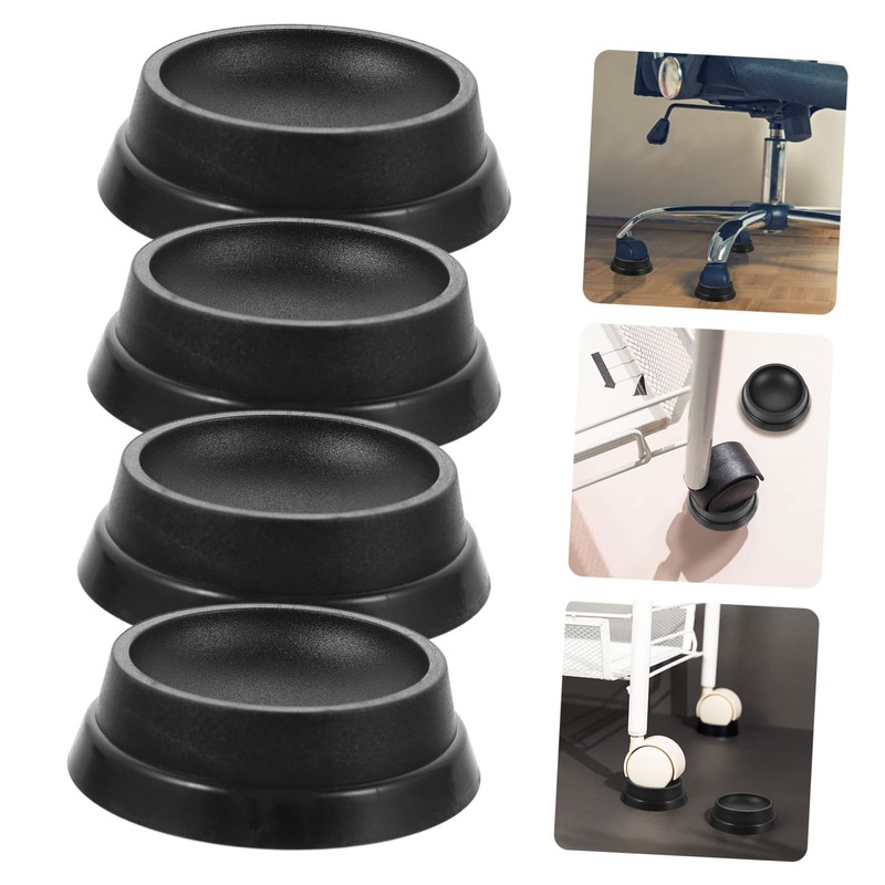 ORFOFE 4Pcs Non Slip Caster Caps for Furniture Legs Durable