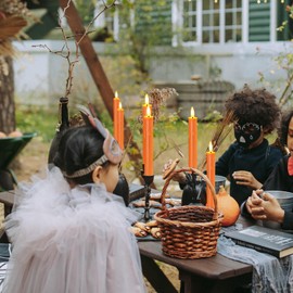 Mavandes Flameless Flickering Taper Candles Two Remote,7.5 Inch Orange Battery Operated LED Window Candles Timer,Set of 8 Plastic 3D-Wick Dripping-Wax Effect Flameless Candlesticks(0.86”Dia,Warm Fire)