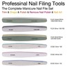TAVVKE Nail File, 6 Pcs Nail File and Buffer Set,