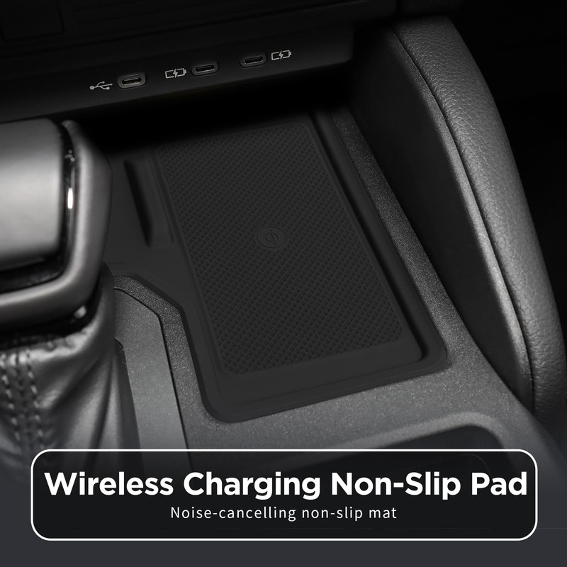 smabee Center Console Wireless Charging Protective Mat for 2024 2025