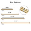 16-150 inch Long Adjustable Warm Gold Curtain Rods,1 inch Diameter