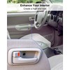 Qnbes 4 Pcs Interior Door Handles Beige with Bezel Fit