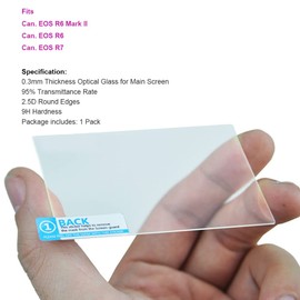 JJC Ultra Thin LCD Screen Protector for Canon EOS R6,R7 Mirrorless Digital Camera