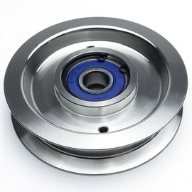 BIGBearing Solid Steel Billet Seamless Idler Pulley Rebuildable 132-4718 116-3626 1-603843 5" Exmark Lazer Z CT HP Metro Quest ST Turf Tracer Ranger Vertex HP Viking S-Series Zero Turn Mowers 126-9186