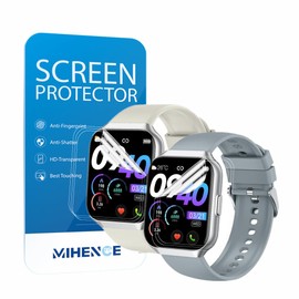 MIHENCE Screen Protector for P98 / P99 1.96" Smartwatch, TPU HD Protective Film Compatible for QCOQ P98 / CASCHO P98 / taopodo P98 / Motast P99 / Togala P99 1.96'' Smart Watch (6 PCS)