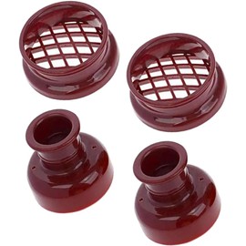 VILLCASE Kit de 4 Moldes para Donas y Pasteles Diseño Simple y Forma Redonda, Molde de Cocina de Plástico para Uso Doméstico y Repostería Casera