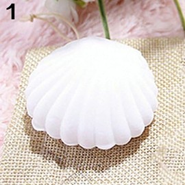 Gryshanyun Velvet Shell Jewelry Box, Elegant Seashell Shaped Organizer for Earrings, Rings and Necklaces, Jewelry Organizers