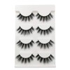 Elocoise False Eyelashes,3D Eye Lashes Reusable 4 Pairs Long Hand-made