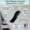 Amelia Beauty Products Peine desenredante Amelia Beauty de plástico blanco