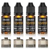 Cocktail Bubble Smoke Gun Accessories, Contains 4 Coffee Flavors, 4