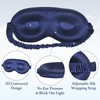 Euatiwal Sleeping Sets Includes Silk Sleep Mask,Silk Scrunchies,Contoured Cup Eye