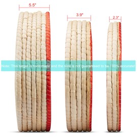 KAINOKAI Traditional Hand-Made Straw Archery Target,Arrow Target for Recurve Bow Longbow or Compound Bow(22in / 7 Layers)
