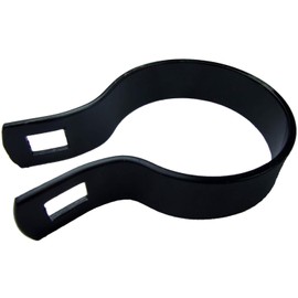 Jake Sales 2-3/8" Brace Band for Chain Link Fence - Use for 2-3/8" Outside Diameter Post/Pipe - Black Powder Coated Chain Link Brace Band