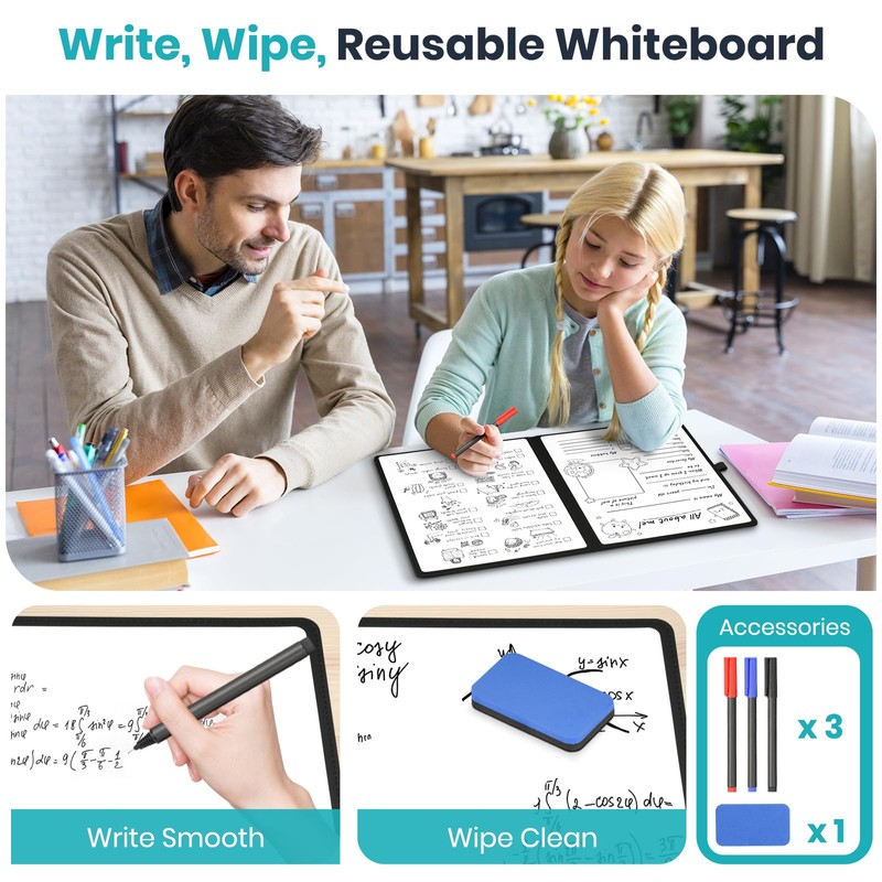 Small White Board Dry Erase, 12'' x 9'' Portable Whiteboard
