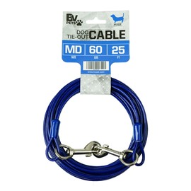 BV Pet Medium Tie Out Cable for Dog up to 60 Pound, 25-Feet