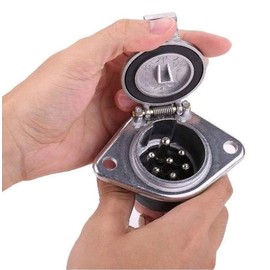 Piece of peace product Tow Wiring Connector 7 Pole Coupler Socket Trailer Boat Jet Ski Camping (7 Pole Spring End Set)