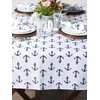 DII Anchors Print Outdoor Tablecloth 60x84