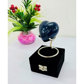Small Cremation Keepsake Urn For Token Pet & Human Ashes Mini Heart Shape Funeral Memorial Urn With Box & Stand