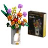 Flower Bouquet Building Set for Adults, 890 PCS Botanical Collection-Inspired