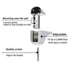 Glass Shelf Bracket, Duckbill Clip Shelf Bracket, 4PCS Adjustable Wood/Glass