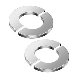 Stainless Steel Wall Split Flange Self-Adhesive tape Round Escutcheon Various pipes Plate Cover for Water Pipe Faucet Decoration Accessories (50mm/1.96in)