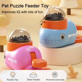 Cat Interactive Treat Dispenser Toy, Interactive Dog Puzzle Toy, Dogs Food Treat Feeding Dispenser for Healthy Eating for Small & Medium (Blue)