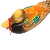 1 Pair Wooden Mandarin Duck Ornament Water Based Paint Romantic