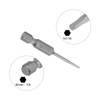 HARFINGTON 1/16" Hex Screwdriver Bit SAE 1/4" Hex Shank 2"