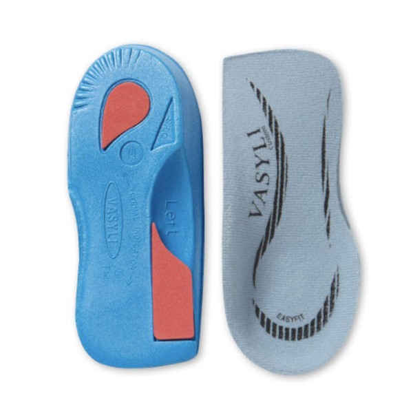 Vasyli Custom Easyfit Insoles, Medium, Fast & Effective Pain Relief, Medium Density, Mild Support, Functional Biomechanical Control, Lateral Cut-Away, Hard-to-Fit Footwear, Heat Moldable