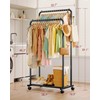 Sakugi Clothes Rack - Double Rods Clothing Rack with Mesh