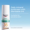 Eucerin Sun Tinted Sensitive Mineral Face Sunscreen Lotion SPF 35,