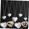 COLLBATH Locket Necklace for Women Photo Frame Heart Shape Jewelry
