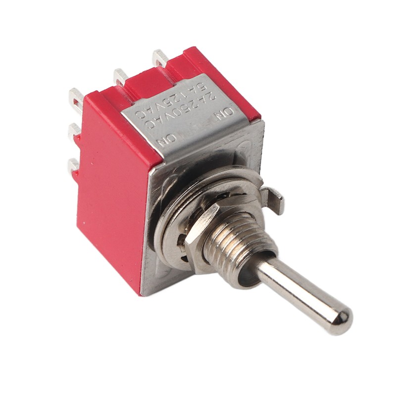 5Pcs ONON 2 Position Toggle Switch 3PDT 9 Pin 6mm