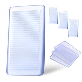 LIQWEI 8 Pcs Rubbery Clear Table Level Wedge, 5mm Wobble Wedges Furniture Levelers Toilet Shims, Clear Furniture Pads for Wobbly Uneven Floors Fixing Toilet Leveling