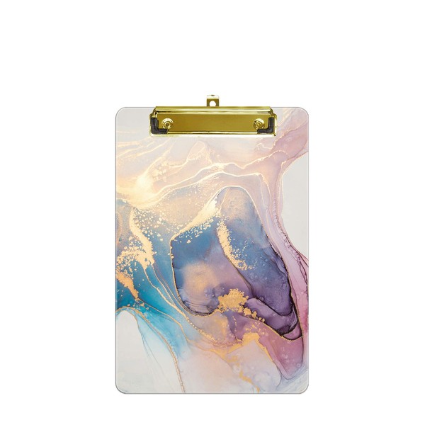 Hnogri Small Plastic Clipboard, Fashion Design A5 Size Memo Clipboards