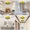 Bgfeoa Semi Flush Mount Ceiling Light,Vintage Ceiling Light 9.44 Inch