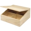 Rayher Box with Flap Lid, Wood, 24 x 24 x