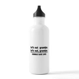 CafePress Lets Eat Grandpa Water Bottle 1.0L (34 oz) Stainless Steel Water Bottle