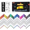 Shuttle Art 布用ペン 36色セット ファブリックマーカー 布に書けるペン 水性 速乾 耐水 耐久