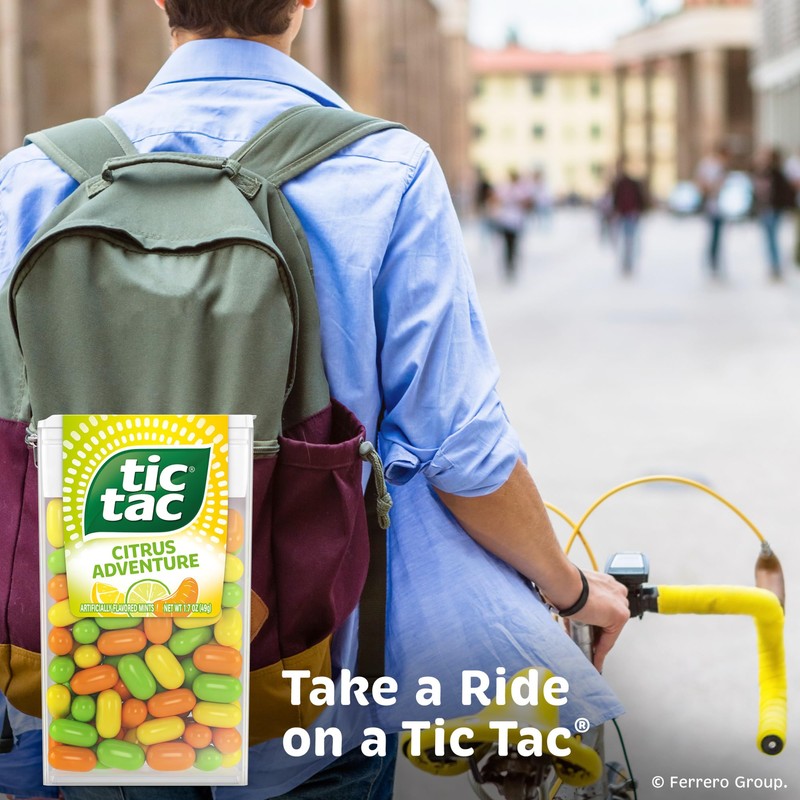 Tic Tac Citrus Adventure Mints, Bulk 12 Pack, Mints On