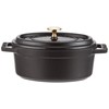 STAUB Cocotte Oval 11cm Black