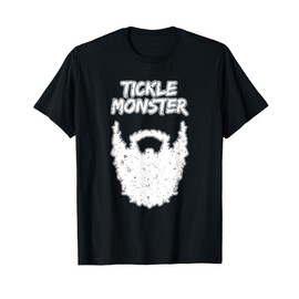 Men's Bearded Tickle Monster Funny Facial Hair Humor T-Shirt
