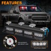 XRIDONSEN Emergency Dash Strobe Lights Safety Flashing Warning Hazard Interior